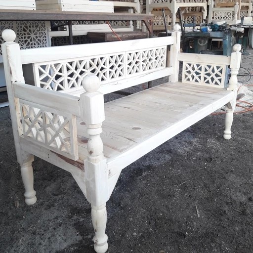 تخت سنتی چوبی تخت باغی تخت قهوه خونه ای دکوبازار مدل 727652