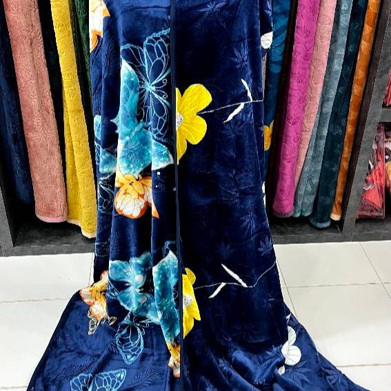 پتو یک نفره دو رو ابریشمی کلودی