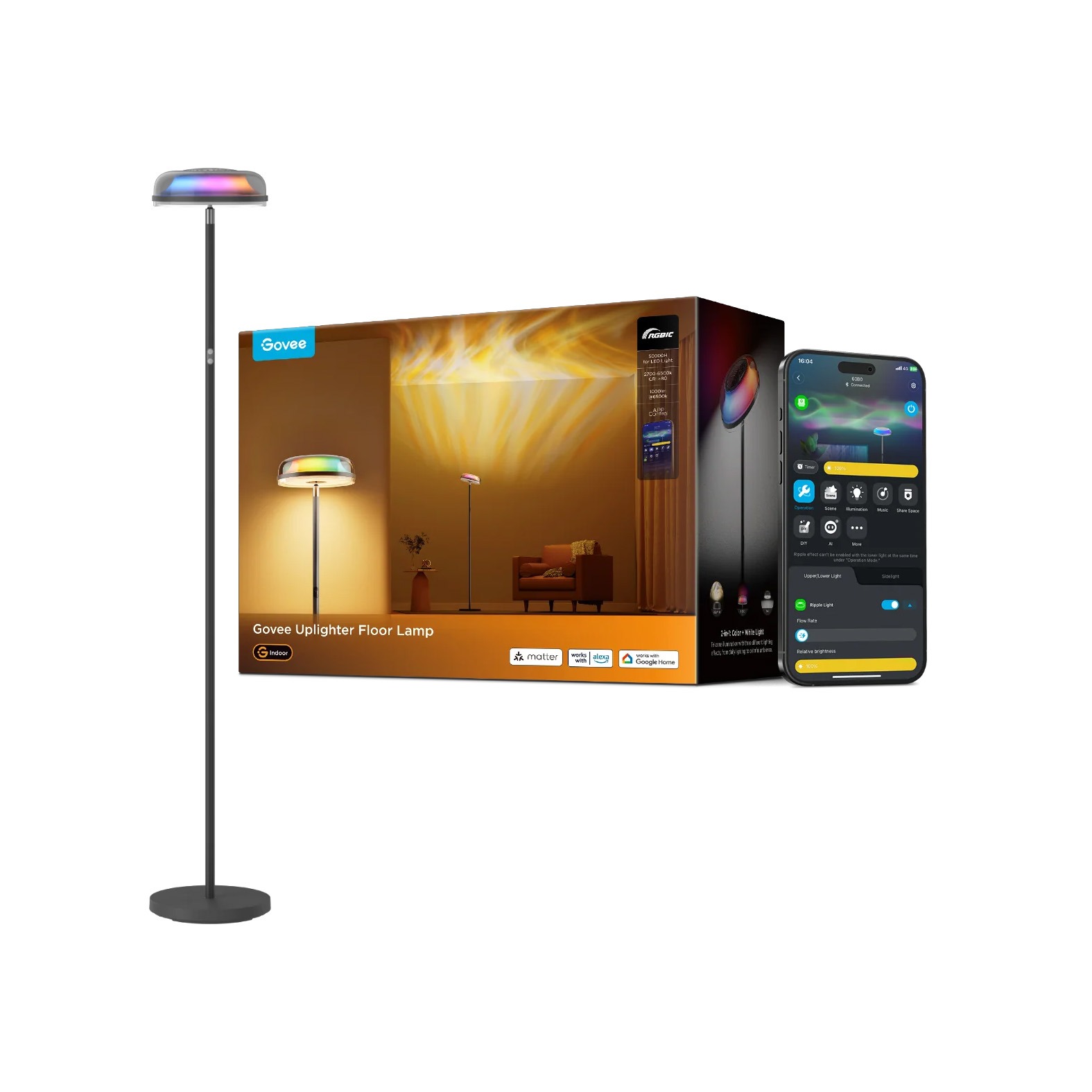 چراغ هوشمند Govee Uplighter Floor Lamp H60B0