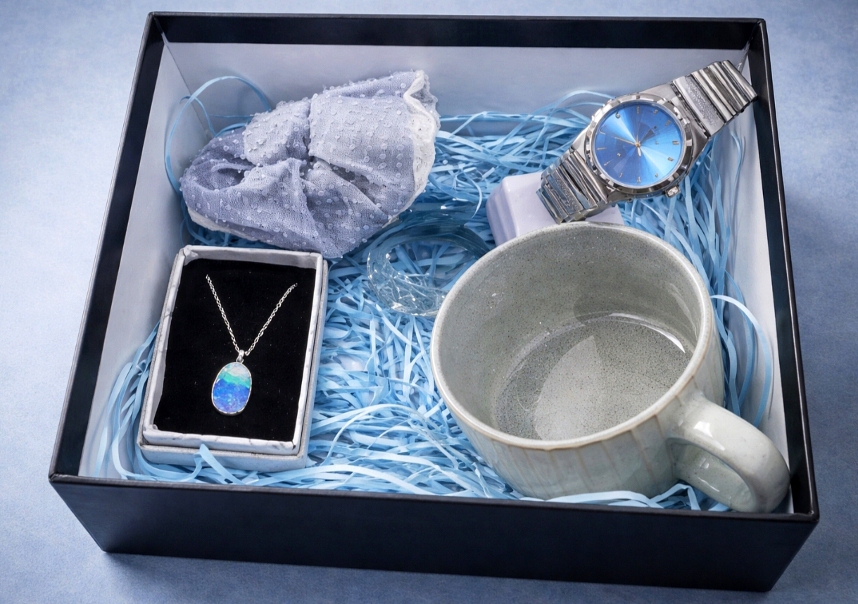 پک کادویی آبی مدل (Sea Glow)