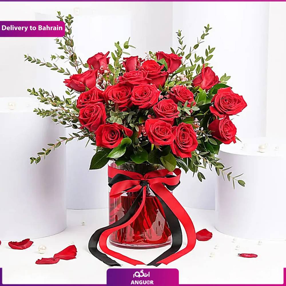 Passionate 18 Roses Arrangement (Delivery in Bahrain)