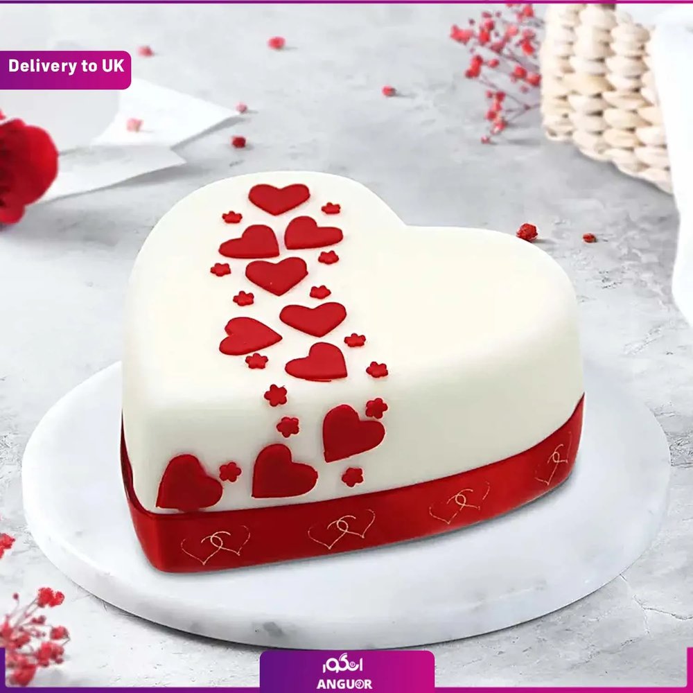 Hearts And Stars Cake(Delivery to UK)