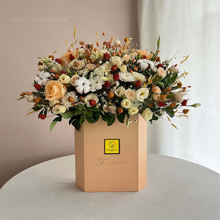 باکس گل گلبهی مدرن کد 24