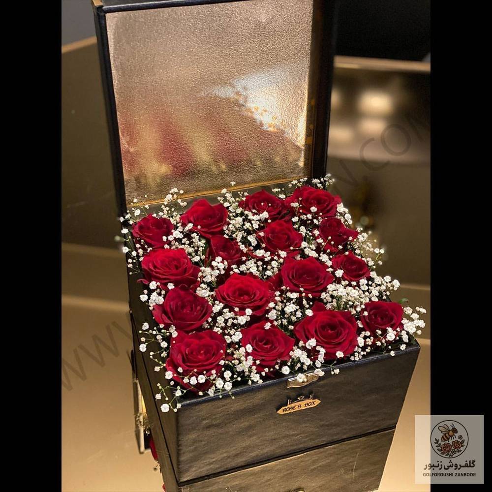 باکس گل 16 شاخه | کد: ZNB-19QH