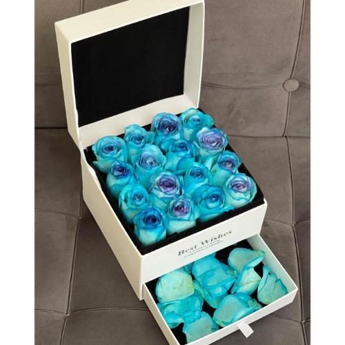 عکس باکس گل رز ابی 6364