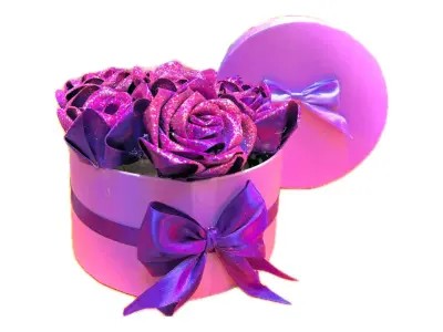 باکس گل ساتنی