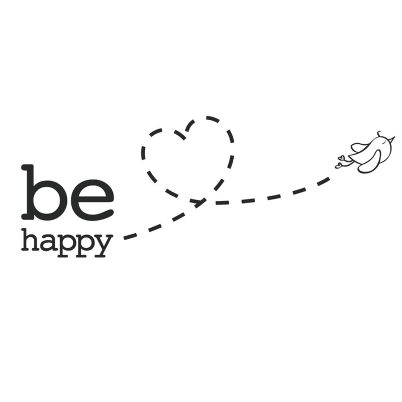 استیکر والتت مدل be happy