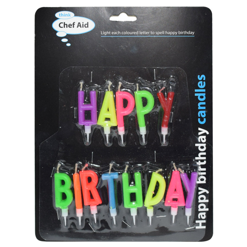 شمع تولد مدل Happy Birthday