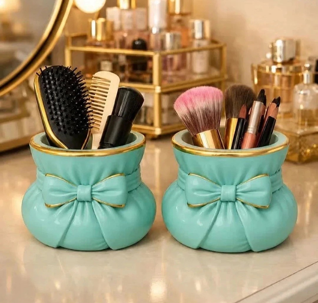 جای براش و برس رومیزی فانتزی طرح پاپیون