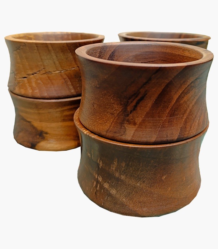 ست پیاله چوبی