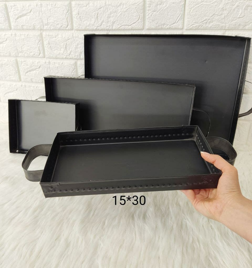 سینی مستطیل 15*30 سانت گالوانیزه