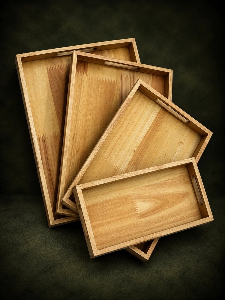 Rubberwood Tray (Wholesale)