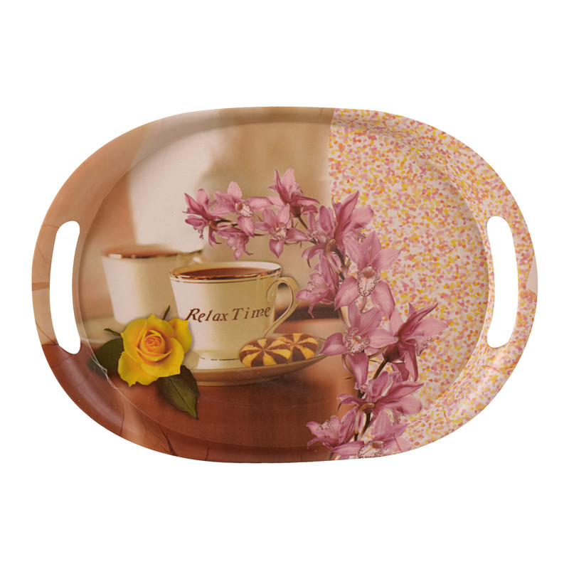 سینی دسته دار مهروز مدل 5001 relax time سایز 20×30 سانتی‌متر