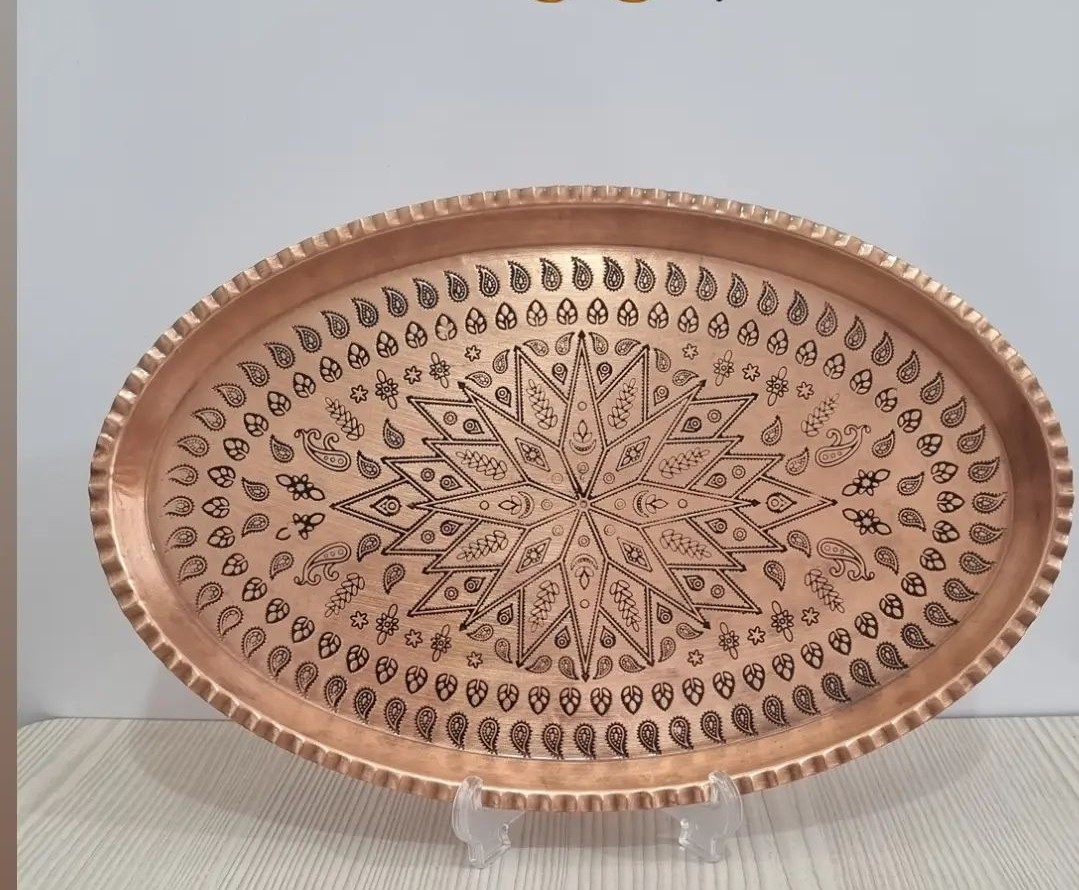 سینی بیضی ترمه سایز4 اندازه 31×19