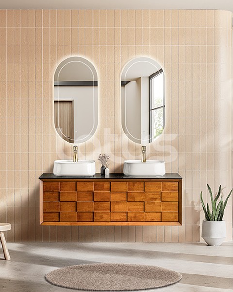 فول ست روشویی چوبی ماتریکس(50*140)لوتوس