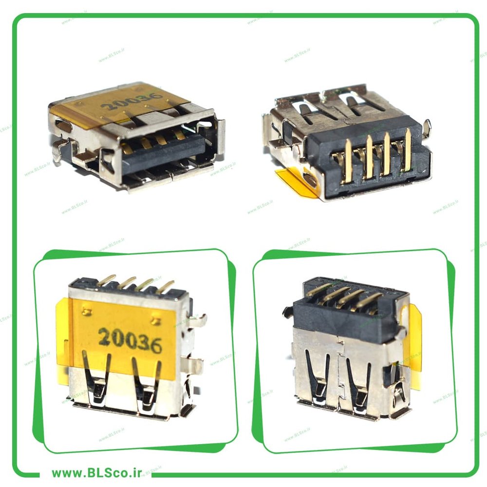 جک USB2 لپ تاپ کد 669