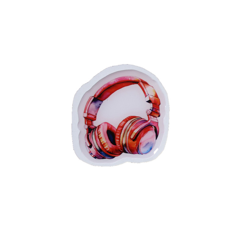 برچسب ژله ای طرح هدفون کد 5*5