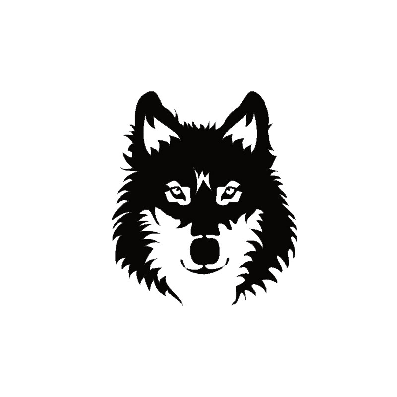 برچسب خودرو طرح گرگ کد k9