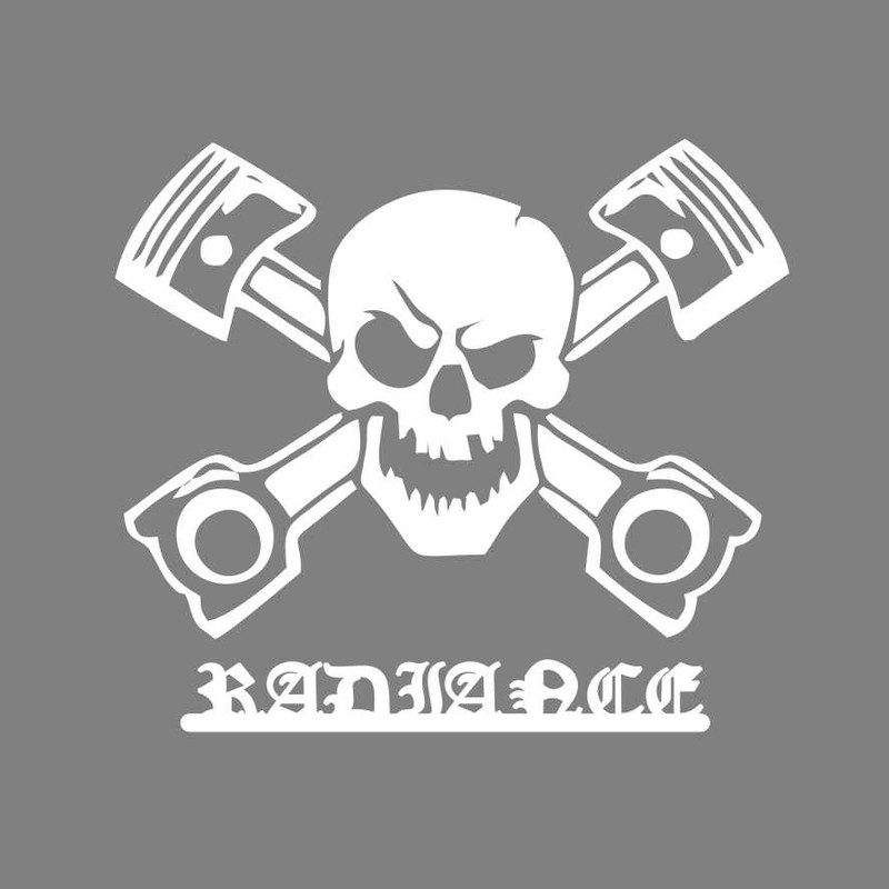 برچسب بدنه خودرو طرح skull کد S02