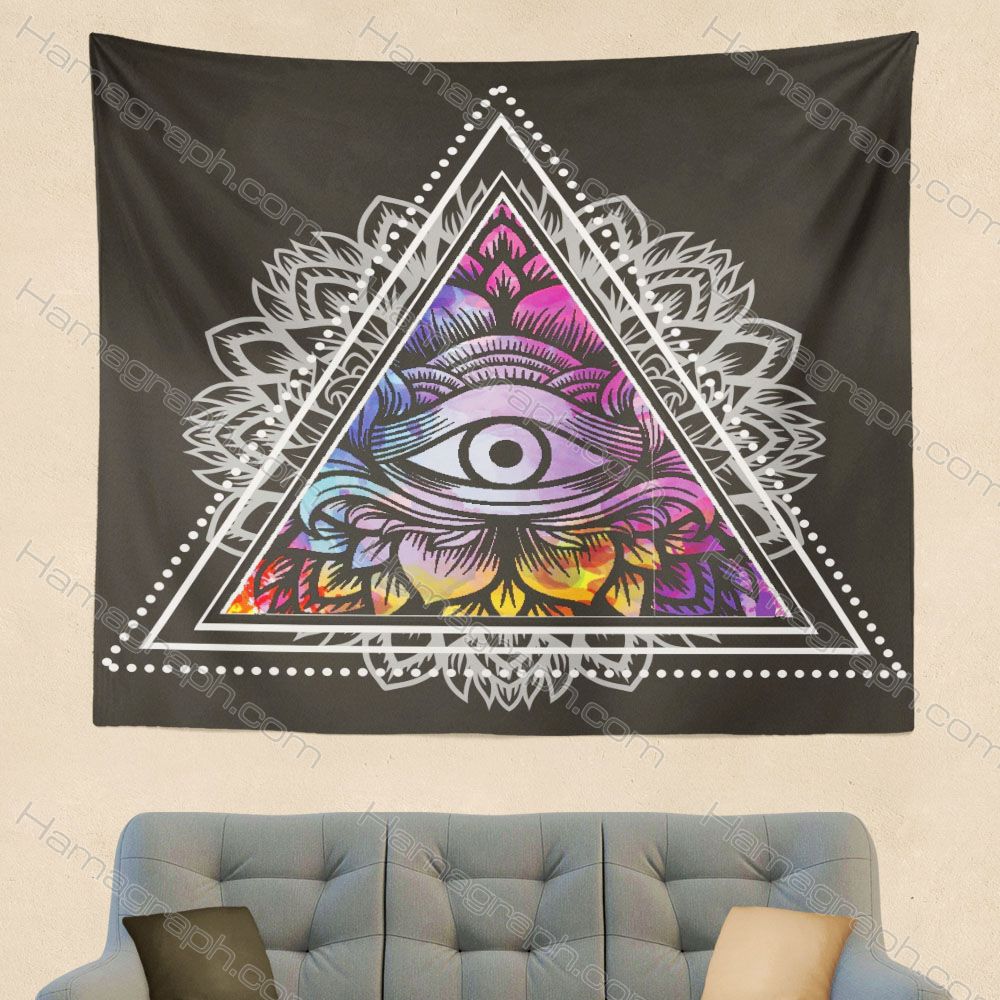 بک دراپ دیواری طرح the eye 2