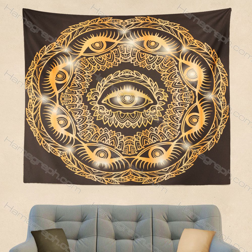بک دراپ طرح gold eyes