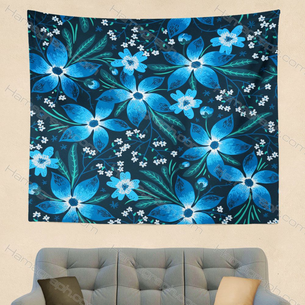بک دراپ طرح blue garden