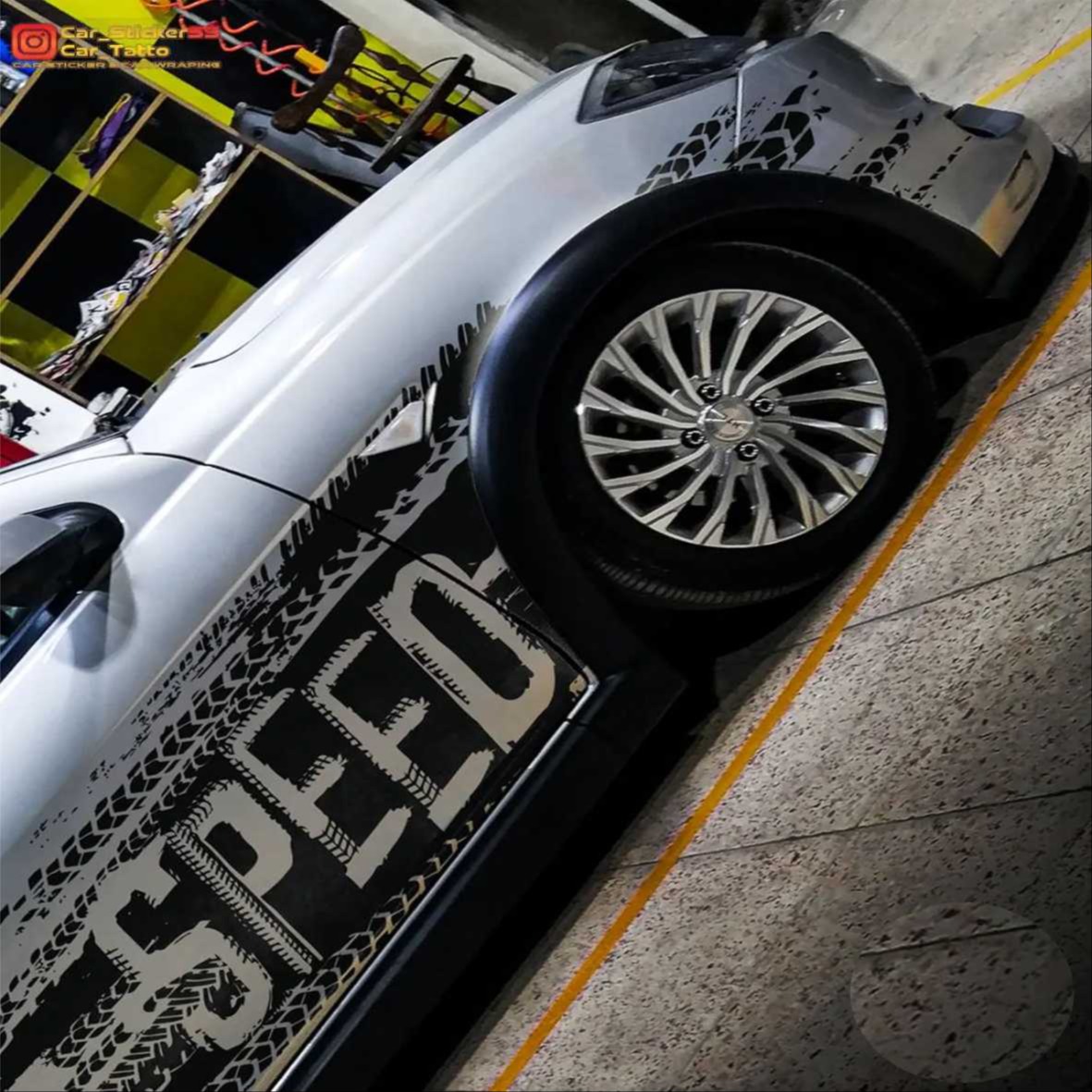 برچسب خودرو ونگارد طرح SPEED