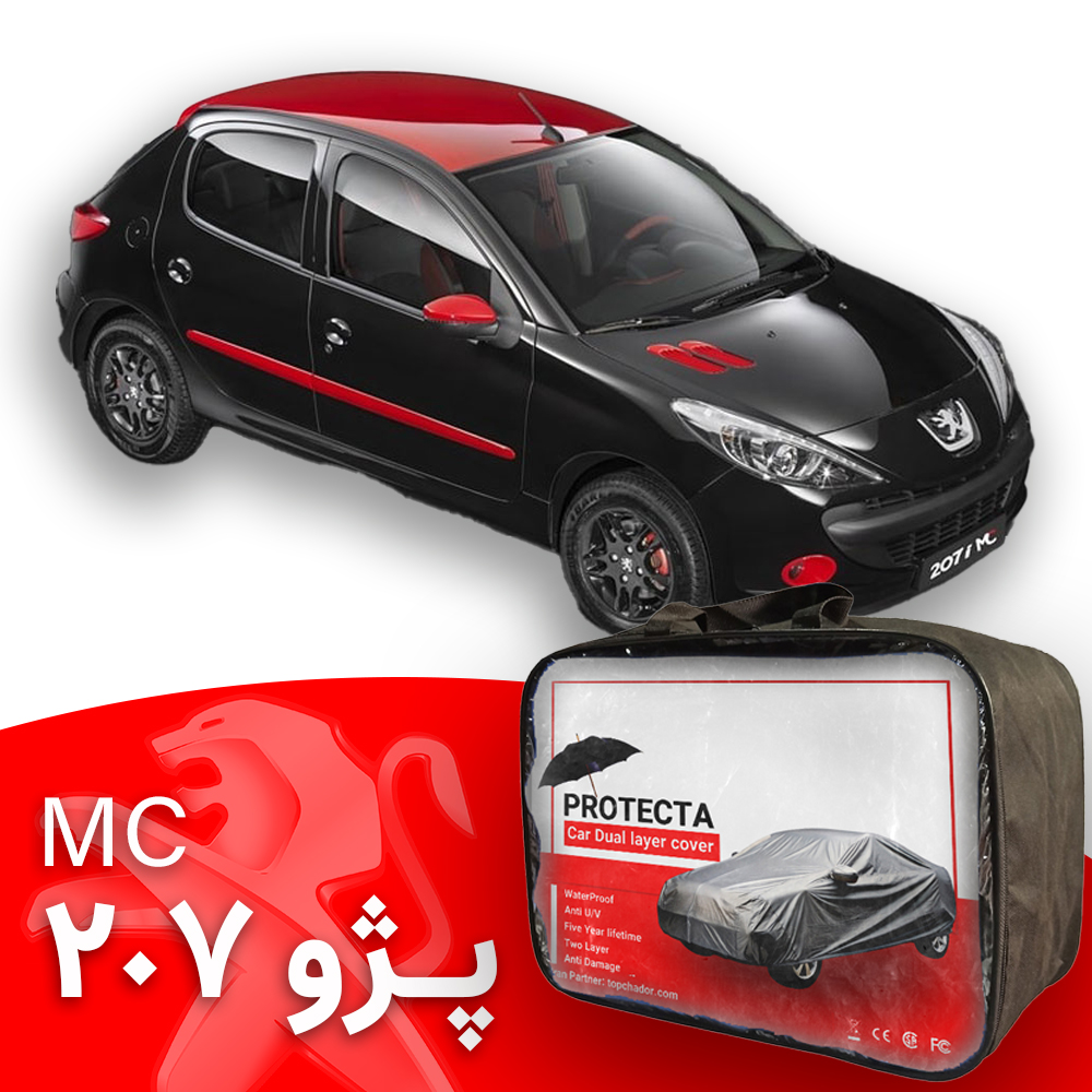 چادر پژو 207 MC مولتی کالر