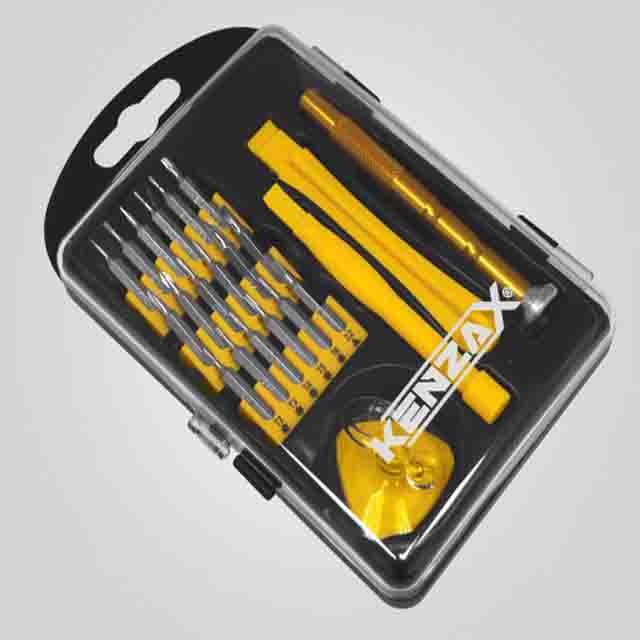 ست تعمیر حرفه ای موبایل و ساعت تایوانی کنزاکس(23پارچه) مدل KMR-123