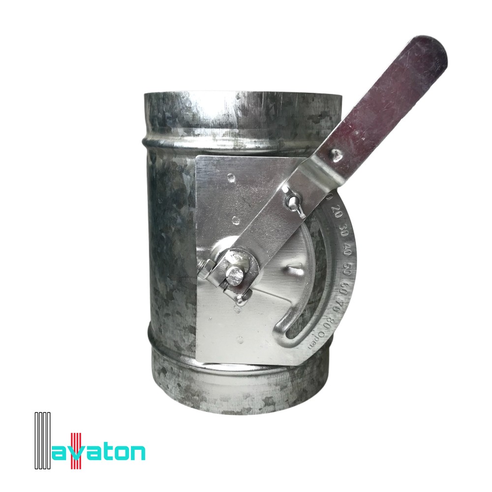 دمپر گرد دستی با دستگیره (مدل GK)