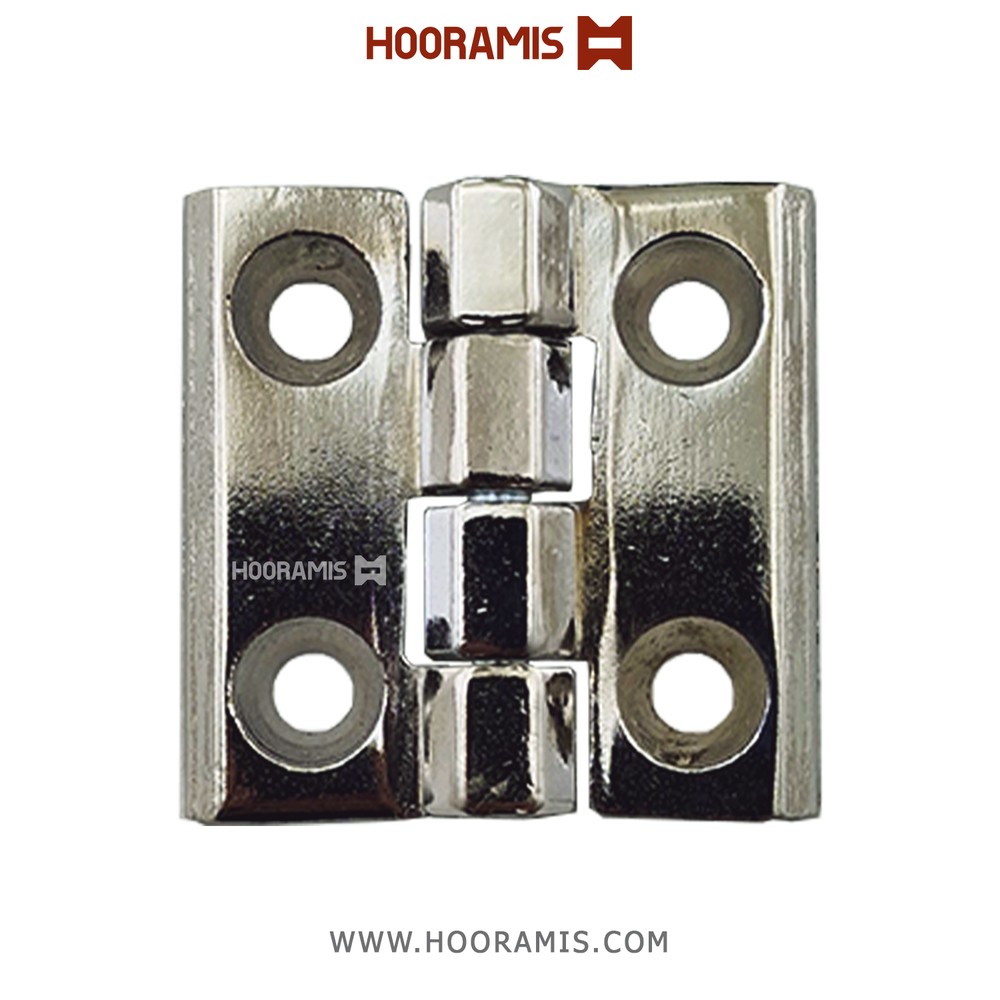 لولای 4*4 سانتیمتری کروم 4 سوراخ | کد 50590083