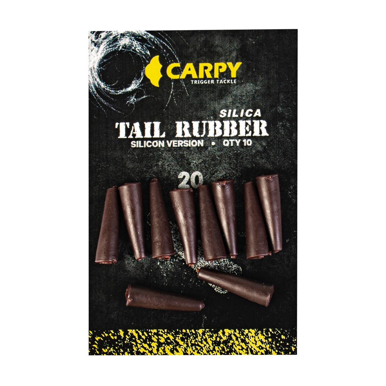 روکش لد کلیپ (تیل رابر) قهوه ای کارپی CARPY SILICA TAIL RUBBER