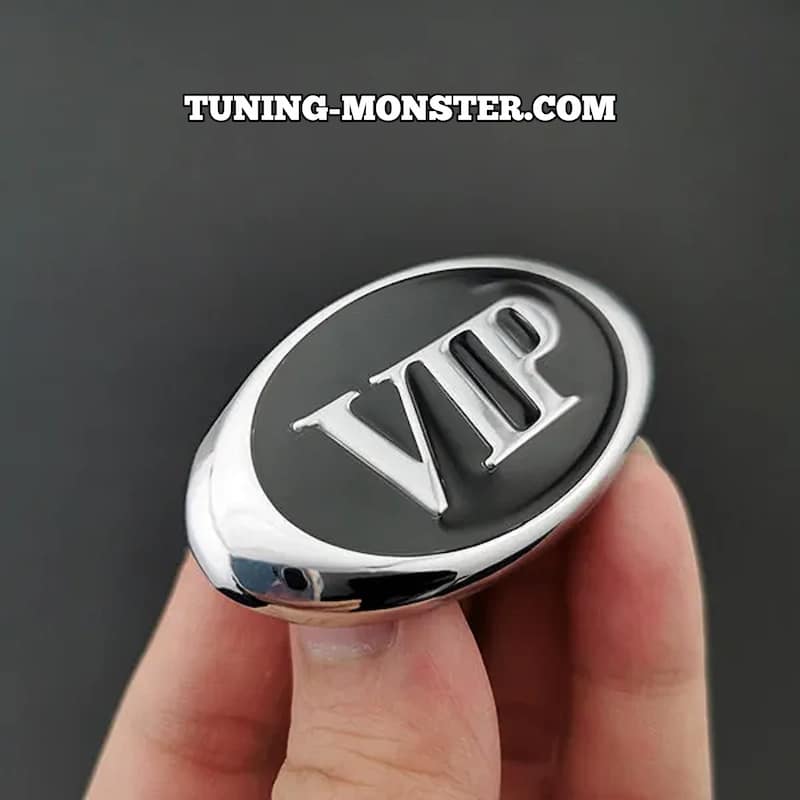 آرم فلزی بیضی سه بعدی VIP اورجینال
