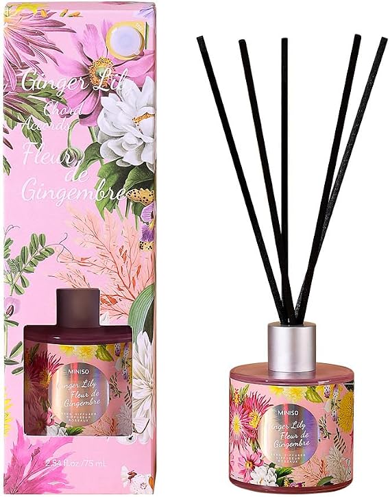 خوشبو کننده مینیسو، Botanical Garden Series Reed Diffuser (Ginger Lily Chord)،زنجبیل و گل لیلی، 75 میلی لیتر