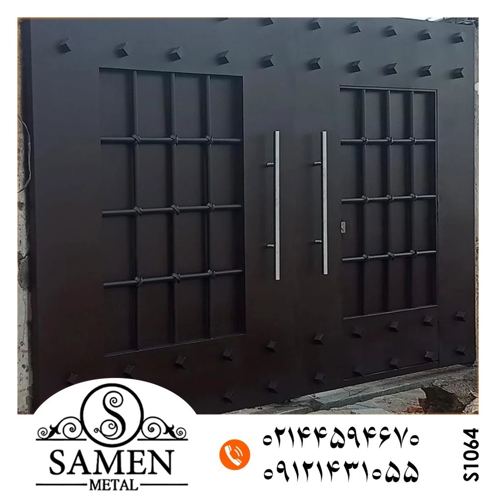 درب فلزی مدل دژ کد 1064| طرح شبکه ای
