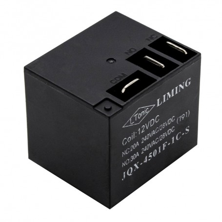 رله فیش خور – کولری 12 ولت 30 آمپر T91 مارک LIMING کد JQX-4501F-1C-S