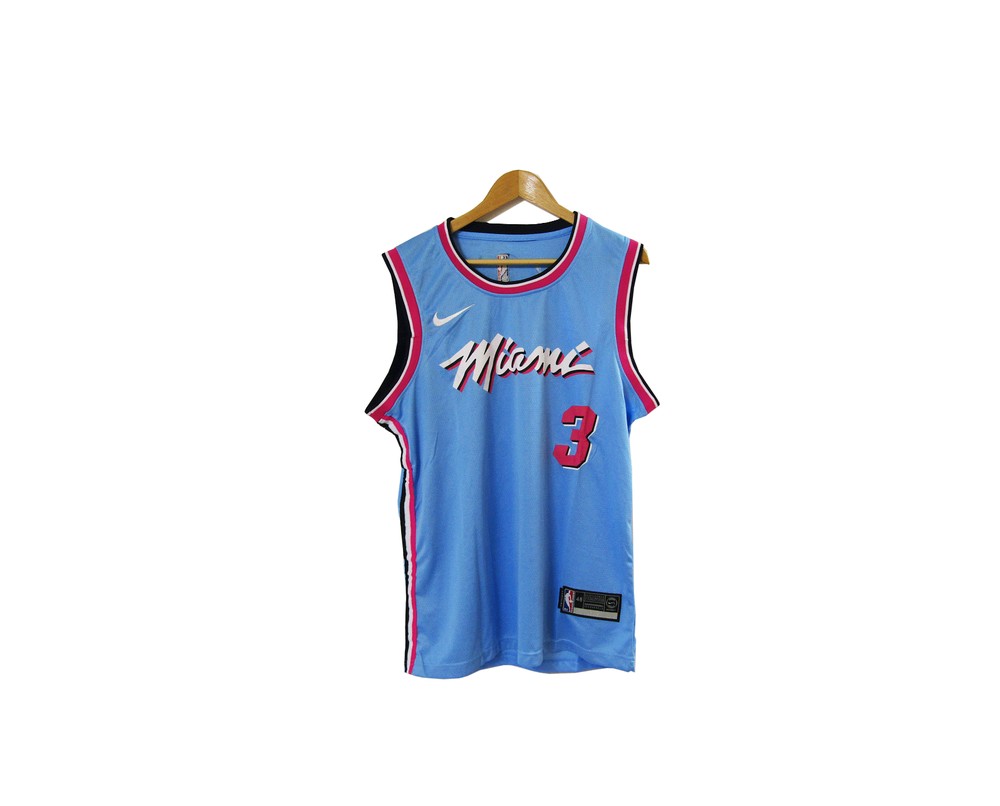 Miami Heat Blue Pink 3 Jersey