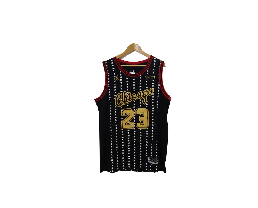 Chicago Bulls Black Full Star Limited 23 Jersey