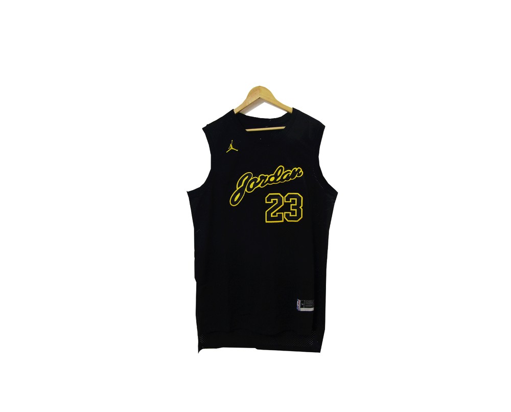 Chicago Bulls Black Gold Logo Limited 23 Jersey