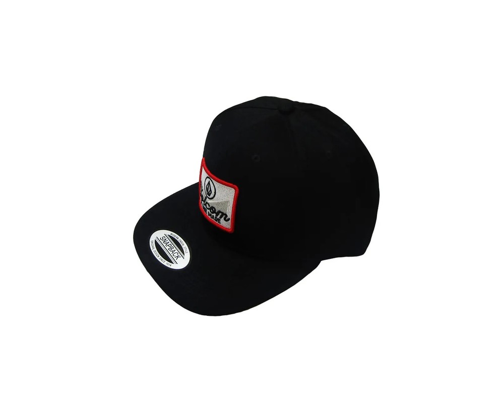 Volcom Black White&red logo Label
