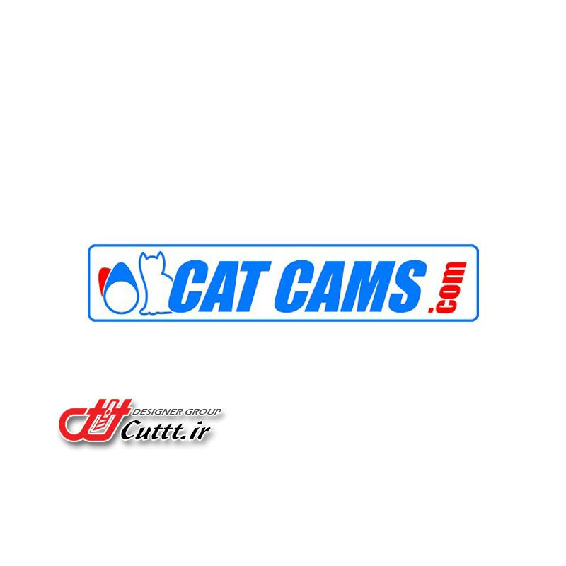 استیکر برشی طرح CAT CAMS - کد 10183