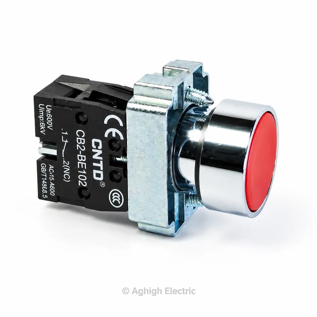 شاسی فرمان استوپ فلزی CNTD مدل CB2-Bs42 با کنتاکت بسته 1NC