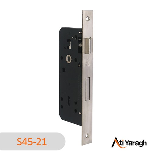 قفل اتاقی کلیدی آکس 4.5 سانت سیفتی SAFETY رنگ خط کش نیکل