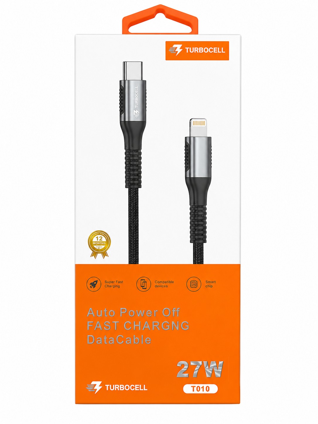 کابل توربوسل Type-C به Lightning