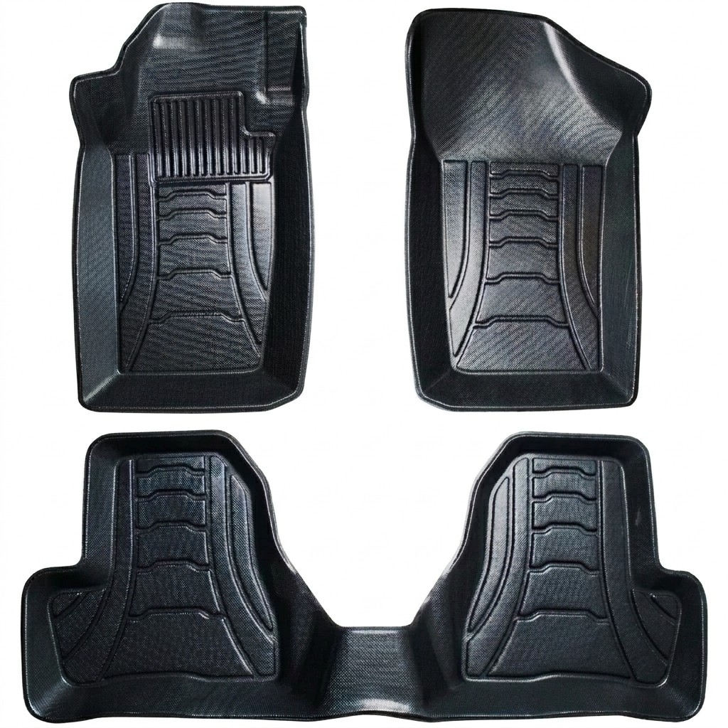Mahout Negin 3D Poly Floor Mat with Felt Backing for Peugeot 206