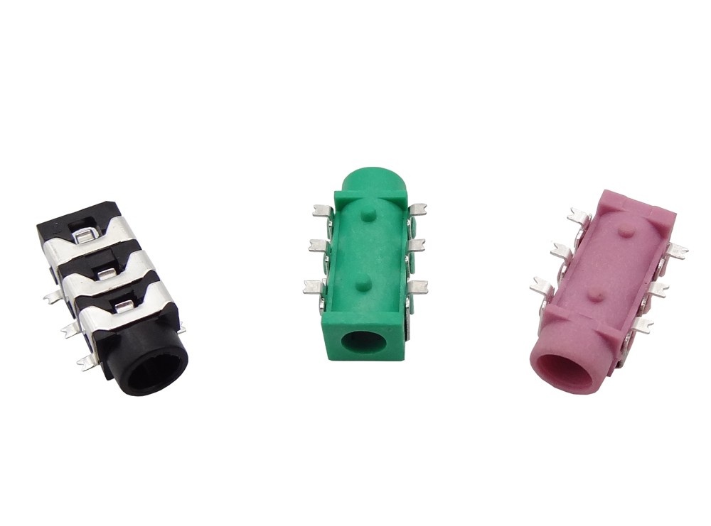 جک هدفن 3.5mm استریو چند رنگ 5 پین PJ-313D مدل SMD | ارکید استور