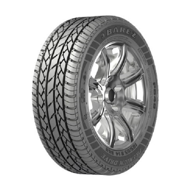 لاستیک خودرو رادیال چهار فصل بارز مدل P648 (PREMIUM DRIVE) سایز 185/65R14 با فناوری تیوبلس، شاخص سرعت H تا 210 کیلومتر، قابلیت خودتمیزشوندگی و دوام بالا مناسب پژو 206، 207، 405 و پارس تک حلقه