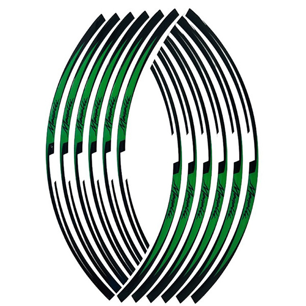 پد برچسب دور رینگ موتور سیکلت وارون مدل AO9676-60-GREN مناسب برای مگلی بسته 12 عددی