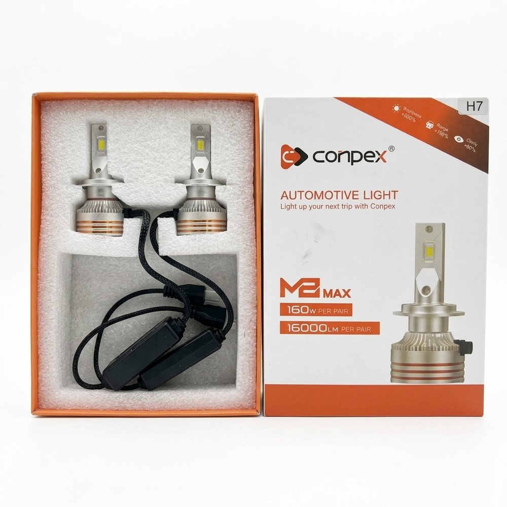 ​هدلایت خودرو کانپکس Conpex مدل M8 MAX پایه H4 (بسته دو عددی)