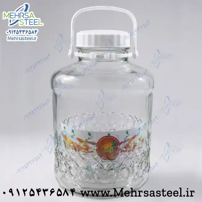 شیشه یا بانکه 12 لیتری شیشه ای